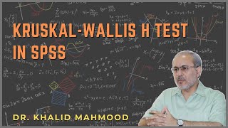 SPSS 15 KruskalWallis H Test UrduHindi  Prof Khalid Mahmood [upl. by Douty771]