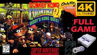 Donkey Kong Country 2 Diddys Kong Quest SNES  Full Game Walkthrough  Longplay 4K60ᶠᵖˢ UHD [upl. by Myke270]