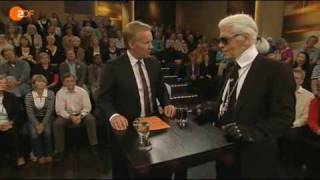 Karl Lagerfeld bei Johannes B Kerner 28 [upl. by Nerradal]