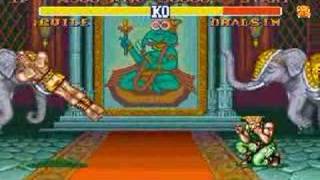 Street Fighter Guile vs Dhalsim [upl. by Tamera176]