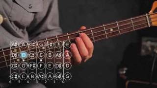 How to Play a D Sharp  E Flat Note  Bass Guitar [upl. by Bennir915]