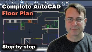 Making a floor plan in AutoCAD right from scratch [upl. by Mora]