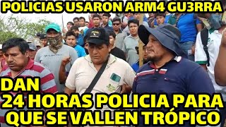 BLOQUEADORES PUENTE ICHILO PRESENTAN LAS B4LAS USADOS POR POLICIAS Y LAS ERRAMIENTAS DE GRUPO CHOQU3 [upl. by Turtle310]