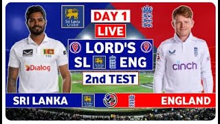 England vs Sri Lanka 2nd Test Live Scores  ENG vs SL 2nd Test Day 1 Live Scores amp Commentary [upl. by Ecreip]