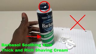 ✅ How To Use Barbasol Soothing Aloe Thick and Rich Shaving Cream Review [upl. by Ivon]