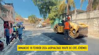 Travaux dasphaltage de la Mairie de Delmas au niveau de Cité Jérémie [upl. by Kcirdorb]