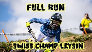 Swiss champ Leysin 2021  Full Run DH  Course preview [upl. by Hannasus]