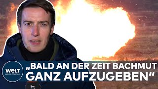 UKRAINEKRIEG Militärs wollen Bachmut womöglich aufgeben – quotStadt reinstes Schlachtfeldquot  Hermes [upl. by Bianca]