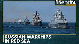 Russian warships enter the Red Sea  WION Fineprint [upl. by Acker]