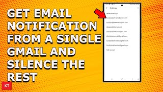 How to allow notification sound for only one Gmail account and disable for the rest [upl. by Bunny714]